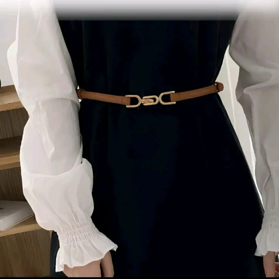 Sabuk Kulit Ikat Pinggang Wanita Korean Modis Elegan