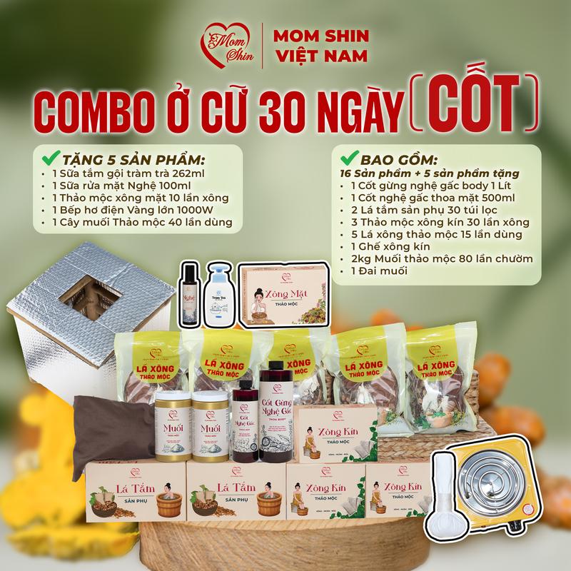   TẶNG 5 MÓN  COMBO Ở CỮ 30 NGÀY  16 MÓN  MOM SHIN | COMBO Ở CỮ ĐẦY ĐỦ | Hỗ Trợ Chăm Sóc Da Cho Mẹ Sau Sinh Trọn Bộ Ở Cữ Sau Sinh Hiện Đại | Vũ Phương Thảo MomShin Shop Mẹ Shin Min Gin 