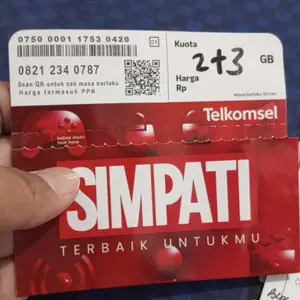 Nomor Cantik Telkomsel 11 DIGIT Seri Urut Naik Premium Murah Support 5G LTE - Kartu Perdana Simpati Rapi BONUS KUOTA 5GB