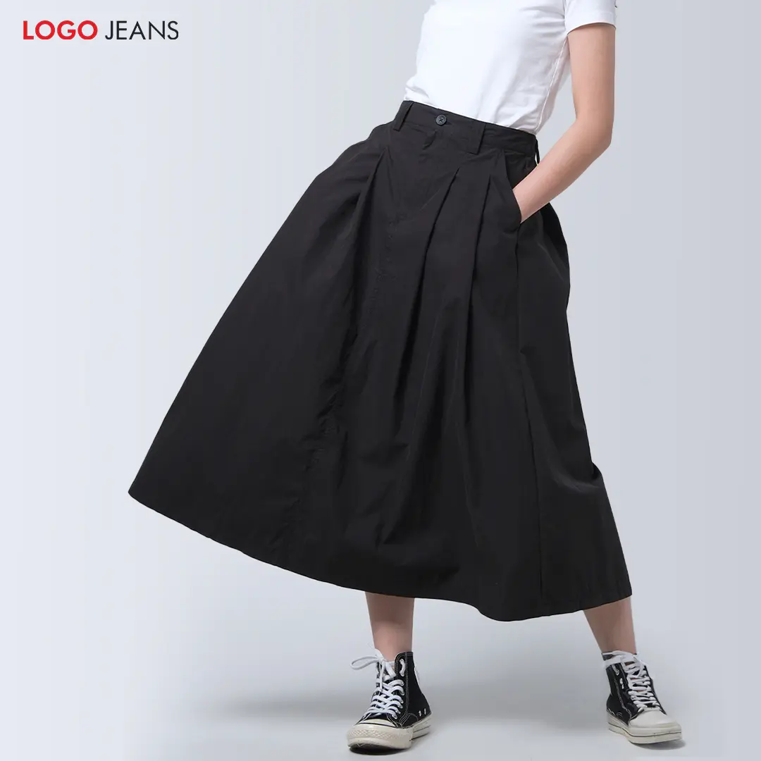 Logo Jeans Rok Panjang Shava Black 53044L5BK