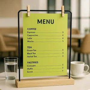 papan menu cafe murah/ standing menu