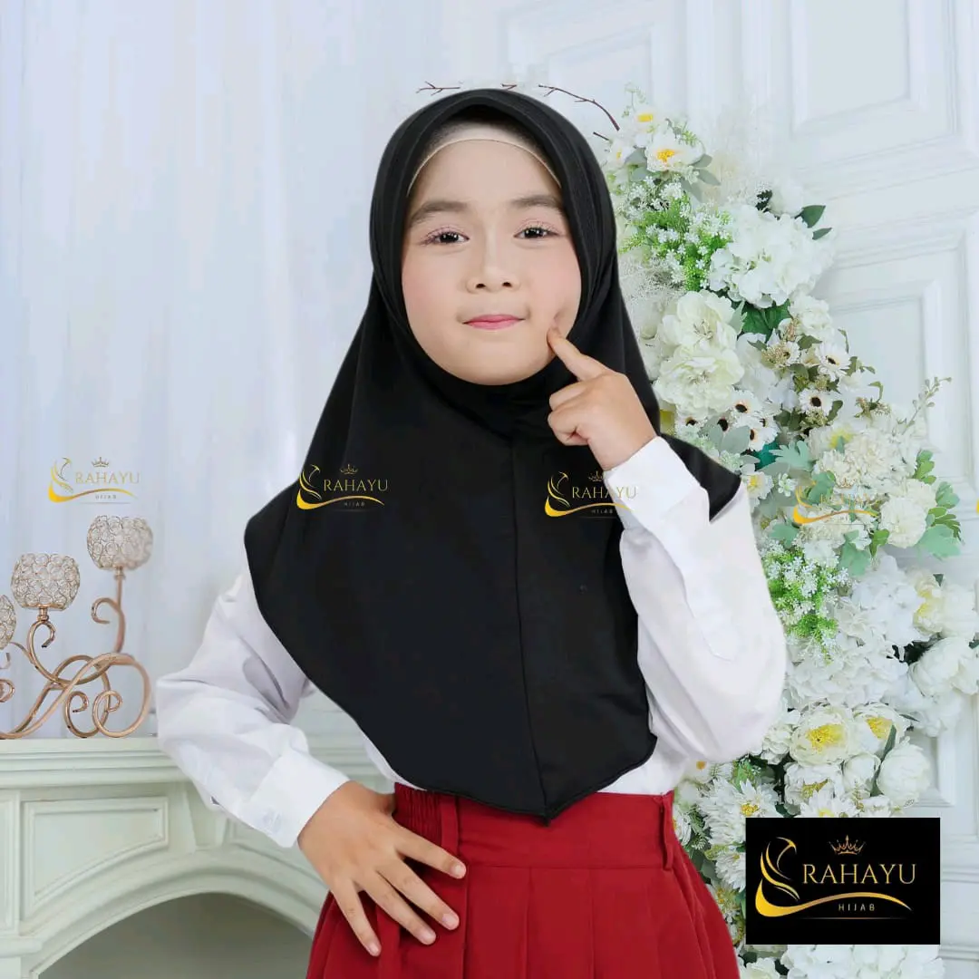 hijab anak sekolah sd siz M simpel instan pet tebal murah terbaru