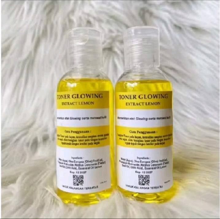 2 in 1 Toner Glowing Extra Lemon Bpom Pelicin Wajah Facial Mist Pelembab 2