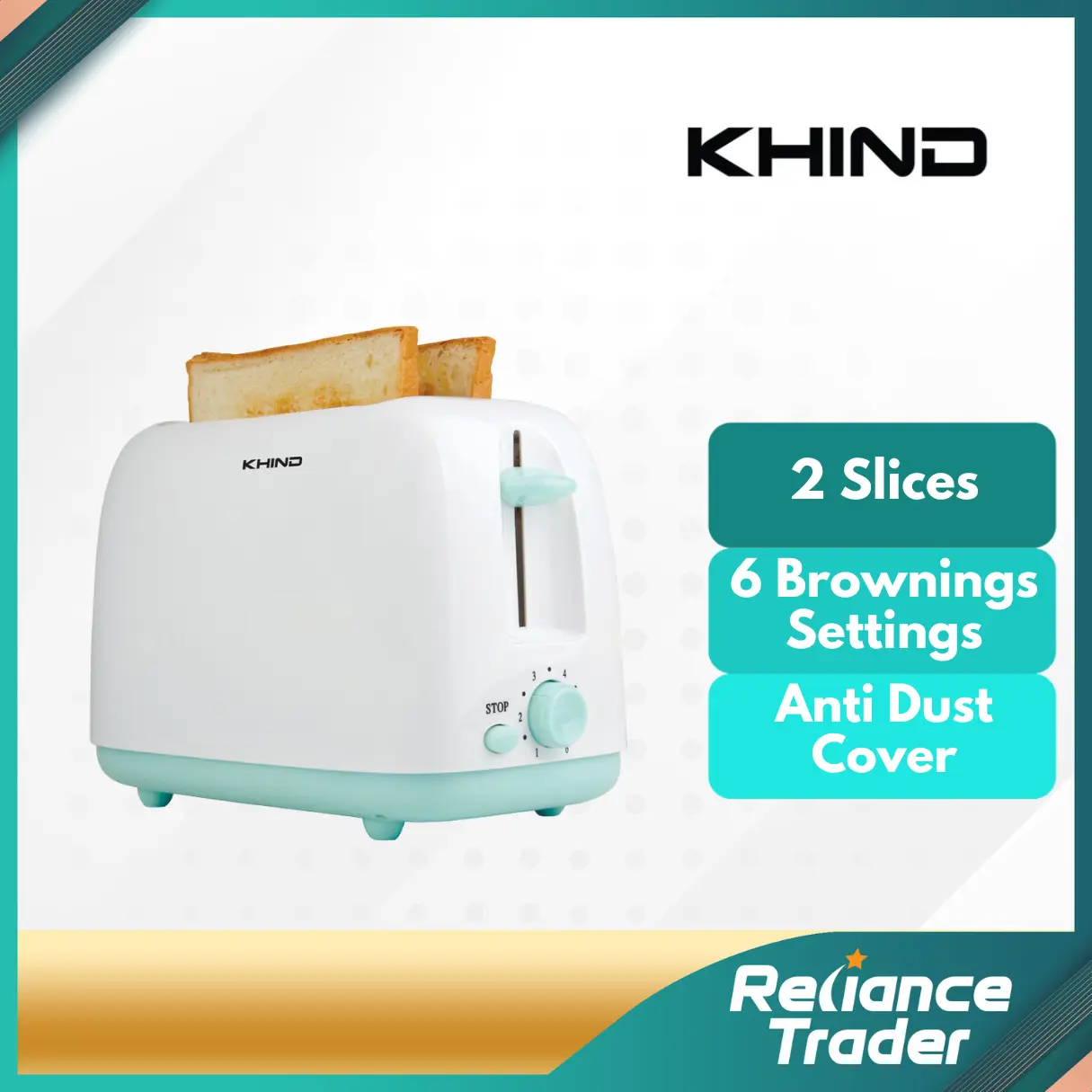 KHIND BREAD TOASTER BT-808