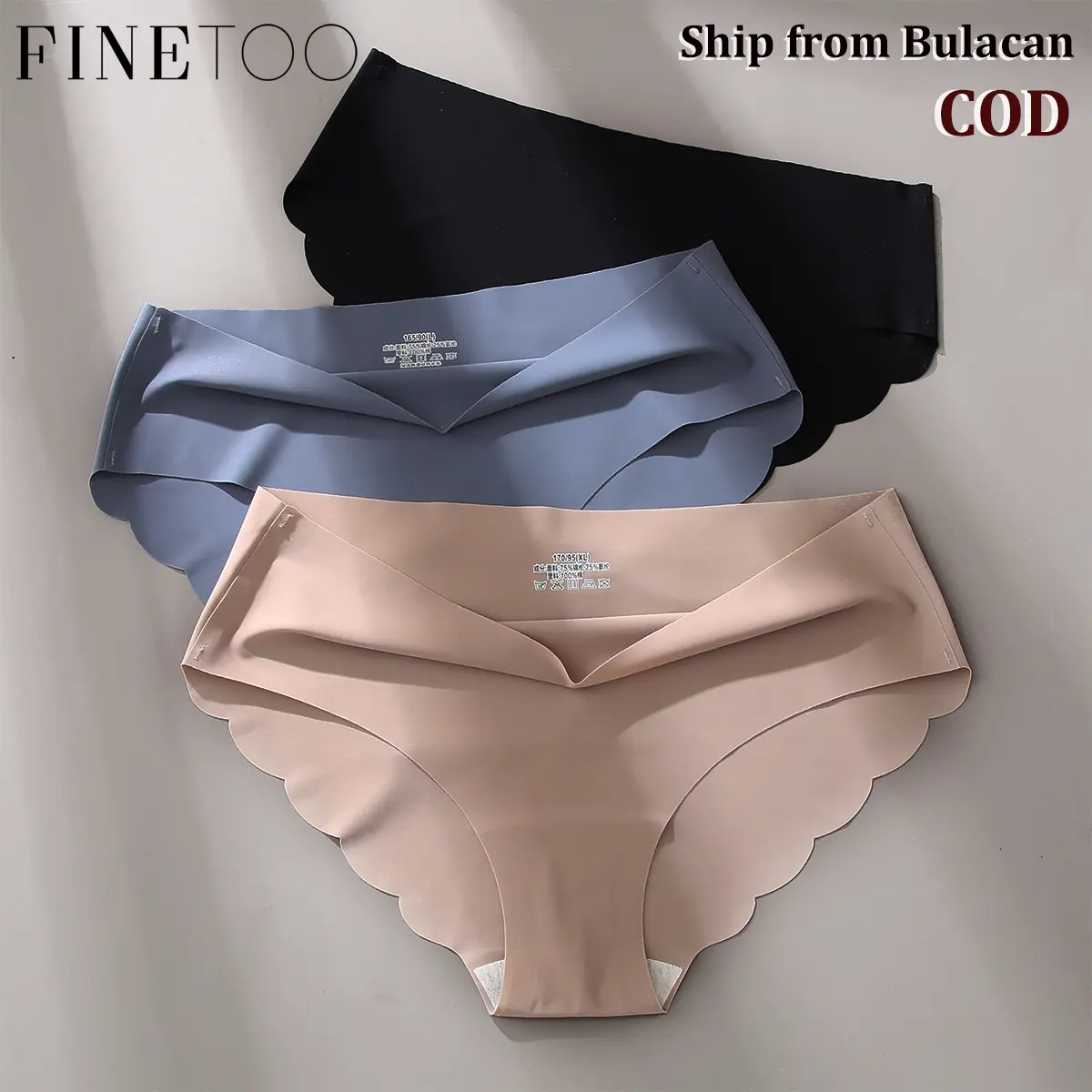 FINETOO Soft Seamless Ice Silk Briefs Women Panties Low Waist Underwear Comfortable Sweet Girl Lingerie M-XL 45-60kgs