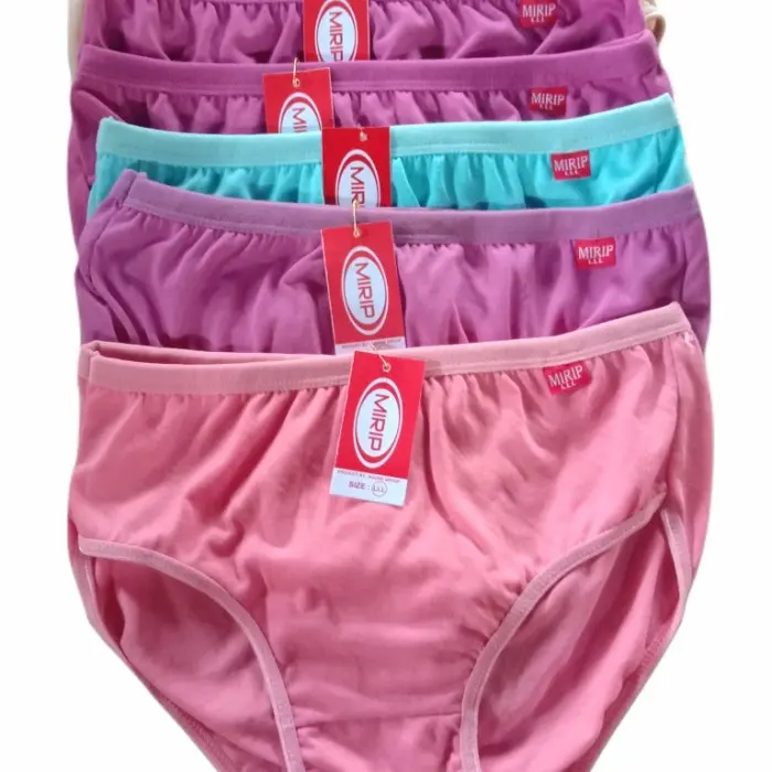 LUSINAN CELANA DALAM WANITA CD MIRIP JUMBO 4L POLOS 12 PCS - BISA COD - k20 5