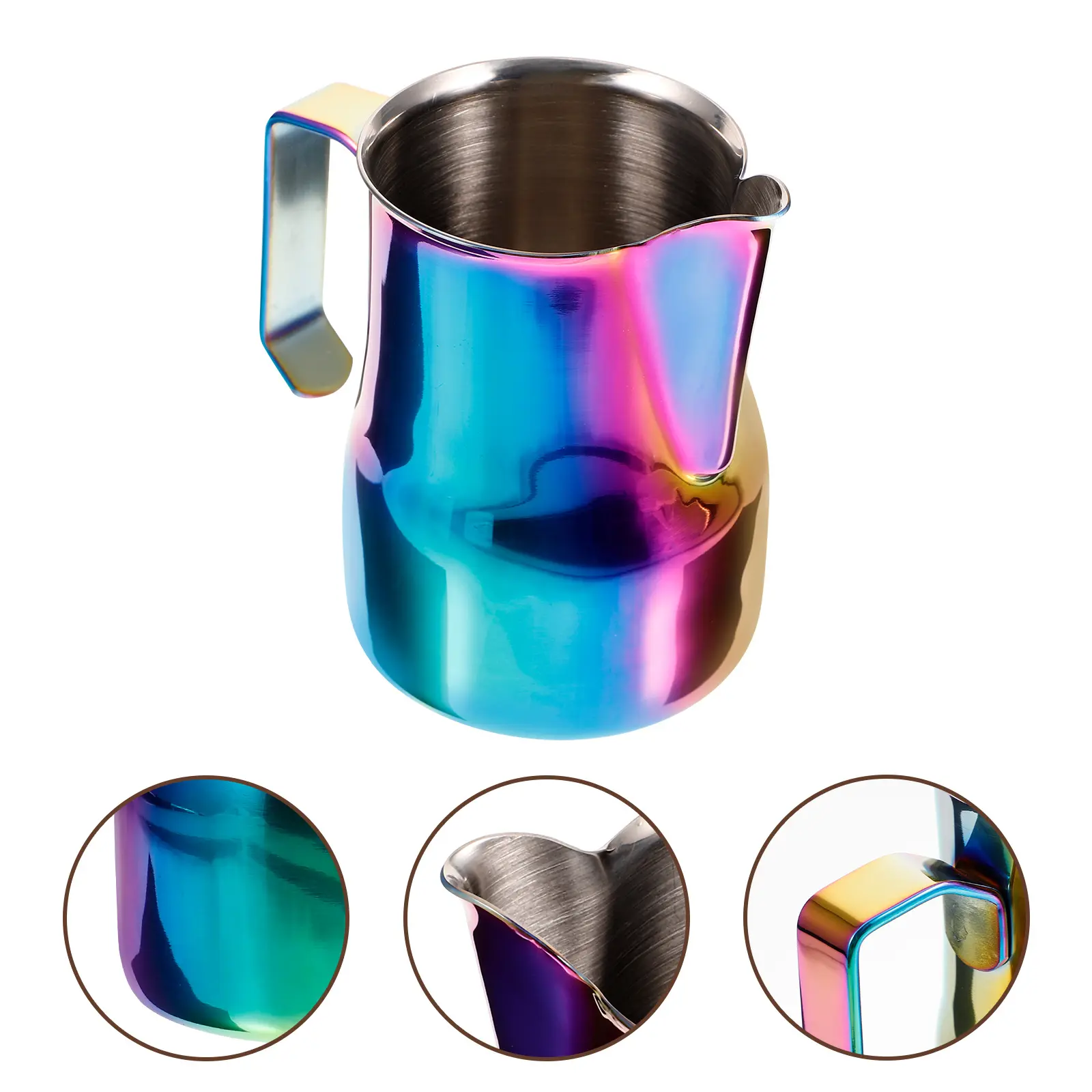 Stainless Steel Coffee Latte Art Pitcher 350Ml Milk Frothing Jug For Espresso Machine Steam Wand Kitchen Coffee