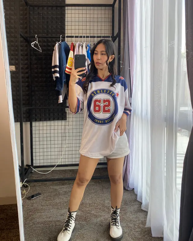 JERSIC JERSEY 62 Kaos Number series Oversize Pria Wanita Jersey OOTD Series Retro Vintage Y2k Korean Style Kpop Baseball Hockey Futsal Outfit Skena Baju Angka Huruf Nomor Aesthetic Pakaian Olahraga Sport 6