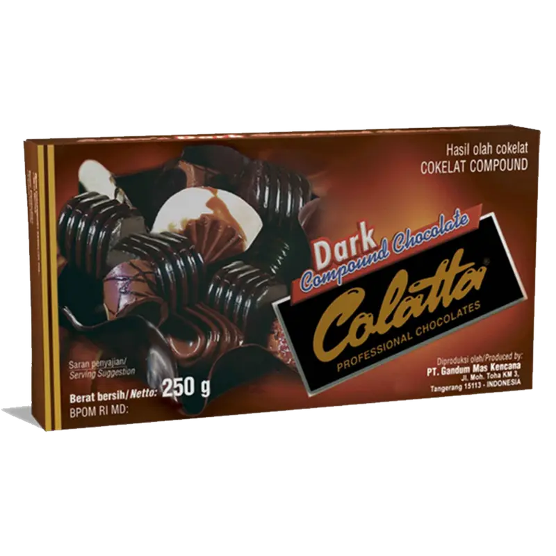 colatta dark chocolate coumpound 250 gram Coklat batangan Cokelat Food 1