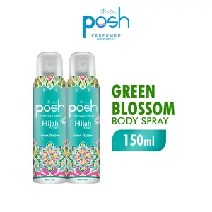Posh Body Spray Hijab Green Blossom Botol 150ml x2