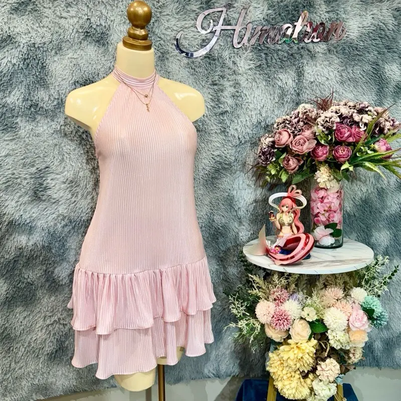 white dress with bow Blissful Bow Mini Dress