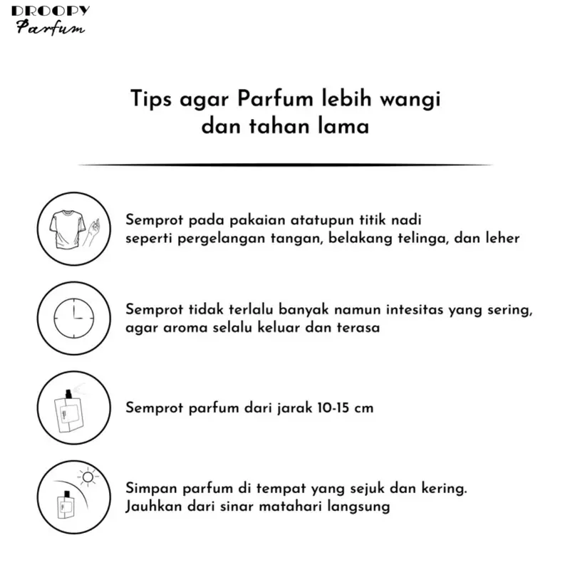 DROOPY29- 0N3 D1R34T10N  30 ML EDP WANGI TAHAN LAMA || PRIA WANITA 6 JAM Perfume 4