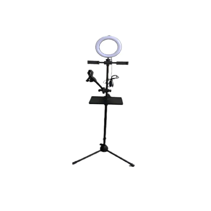 PAKET TRIPOD LIVE STREAMING STAND AUDIO HOLDER 2HP RING LIGHT HOLDER PANJANG STAND RINGLIHT CAMERA LED PAKET TRIPOD TRAY SOUNDCARD DUDUKAN SOUND CARD KOMPLIT 1