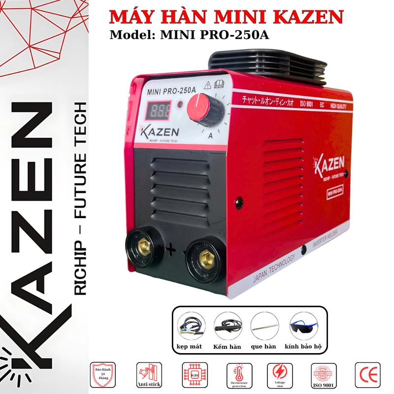 Máy hàn Mini Kazen MINI Pro-250A Que Từ 1.6-3.2mm Chuyên 2,5mm Máy hàn gia đình sắt máy hàn điện tử mini