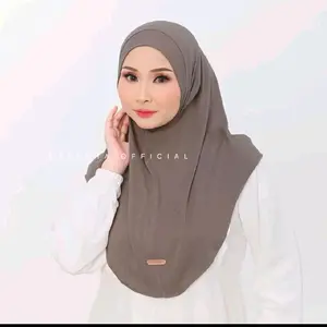 KALISHA X MIMA-Hijab bergo instan kaos rayon Vanya M kerudung wanita