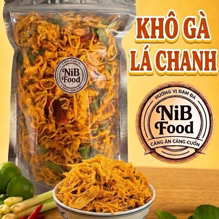 Khô Gà Lá Chanh - Thơm Ngon, Hương Vị Độc Quyền Nhà Nib Food - Snack