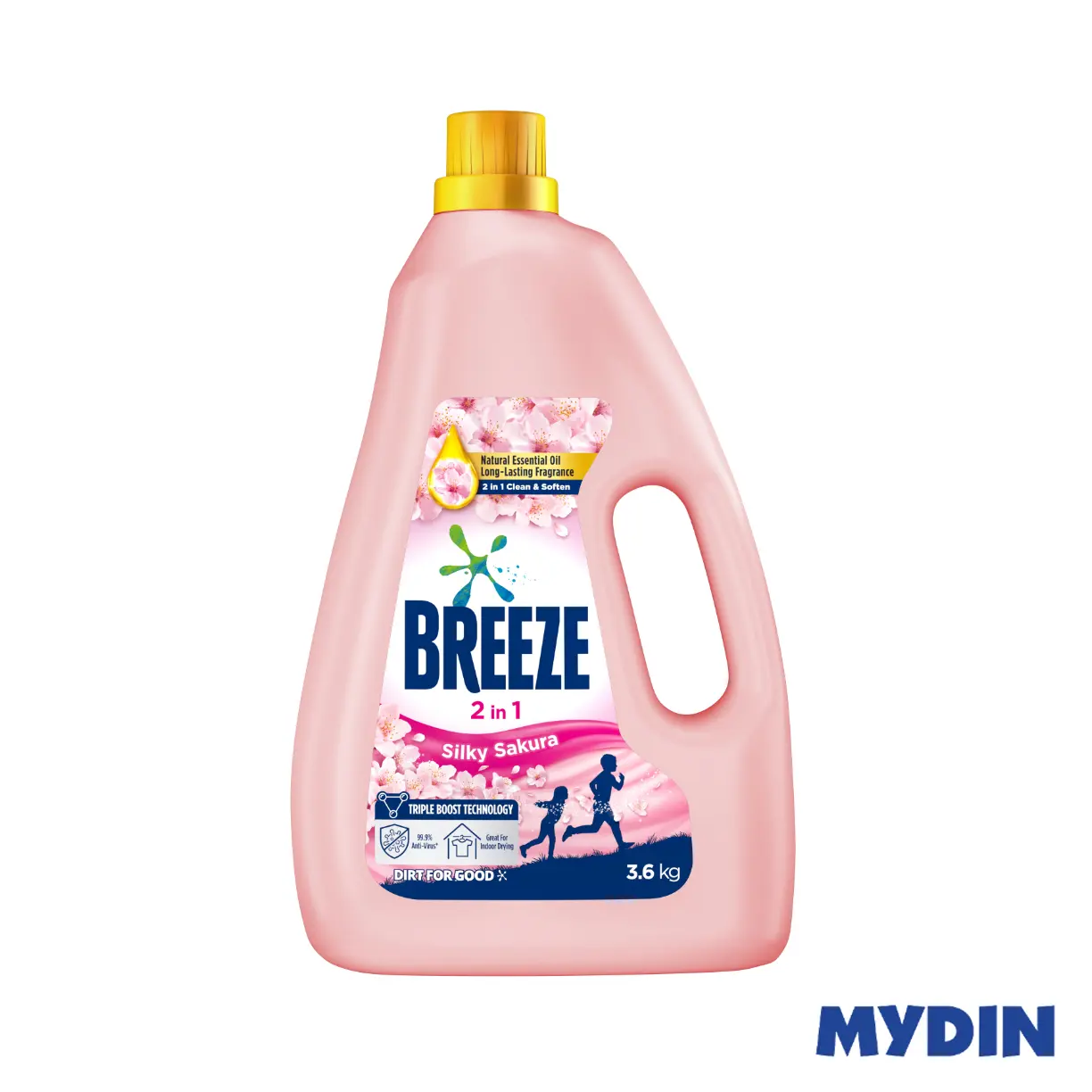 Breeze Detergent Liquid 2 in 1 Silky Sakura (3.6kg)