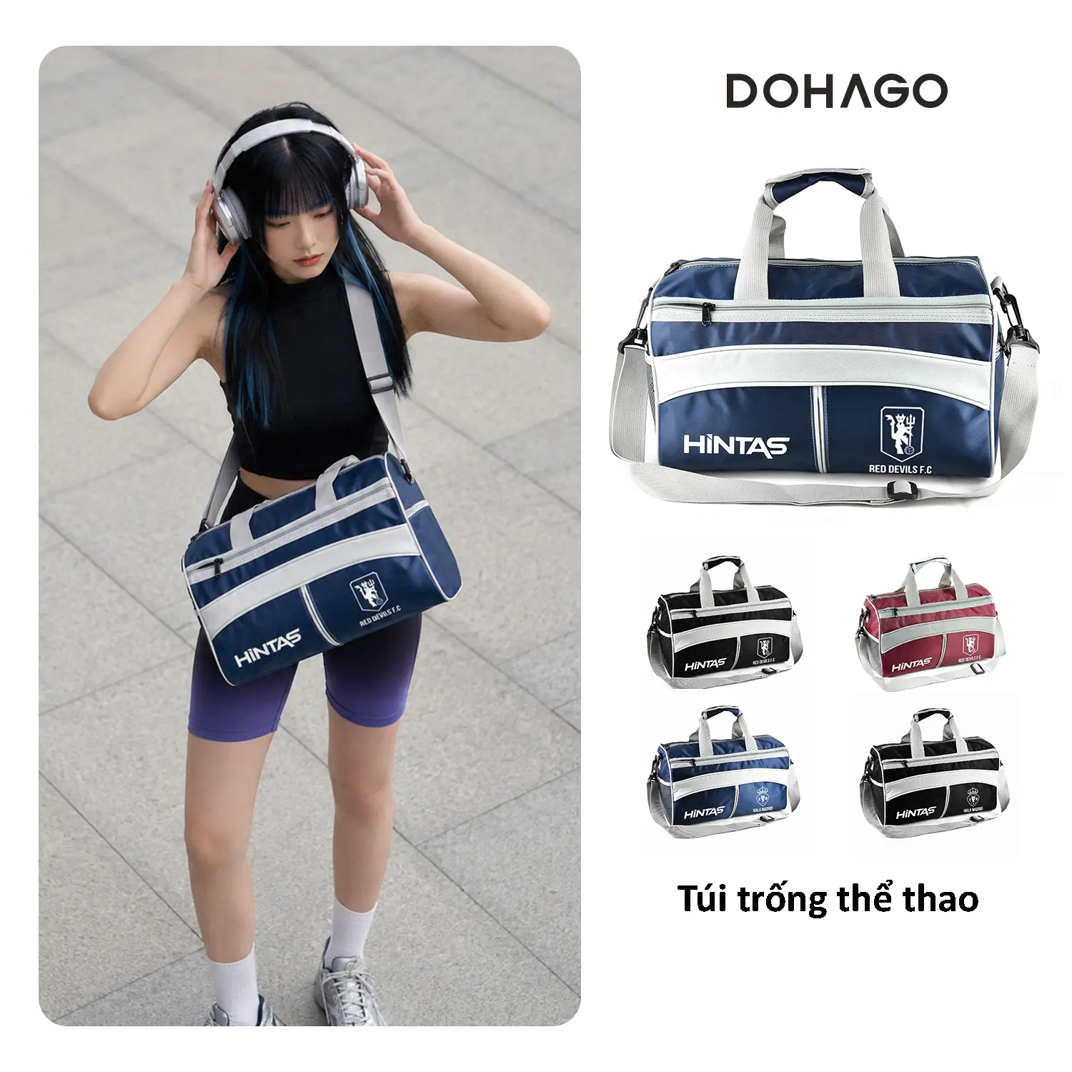 Túi Trống Thể Thao HINTAS Size Mini Nhỏ gọn, Màu Sắc Năng Động - TT04