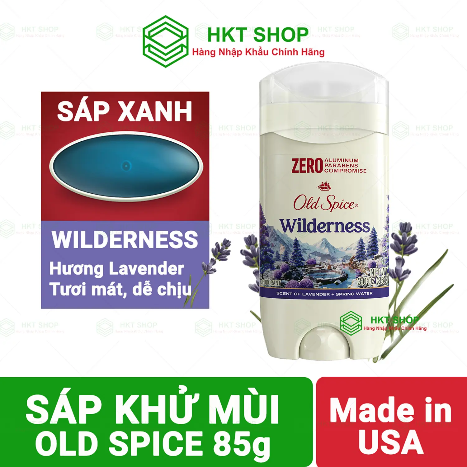 Wilderness 85G Sáp Xanh