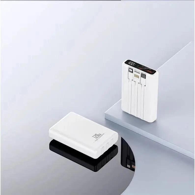 Bank Daya Pengisian Mini Ukuran Mini 20000mah Dengan 4 Usb Bank Daya Layar LED Ringanl Portable Power Bank Baterai Jam 4