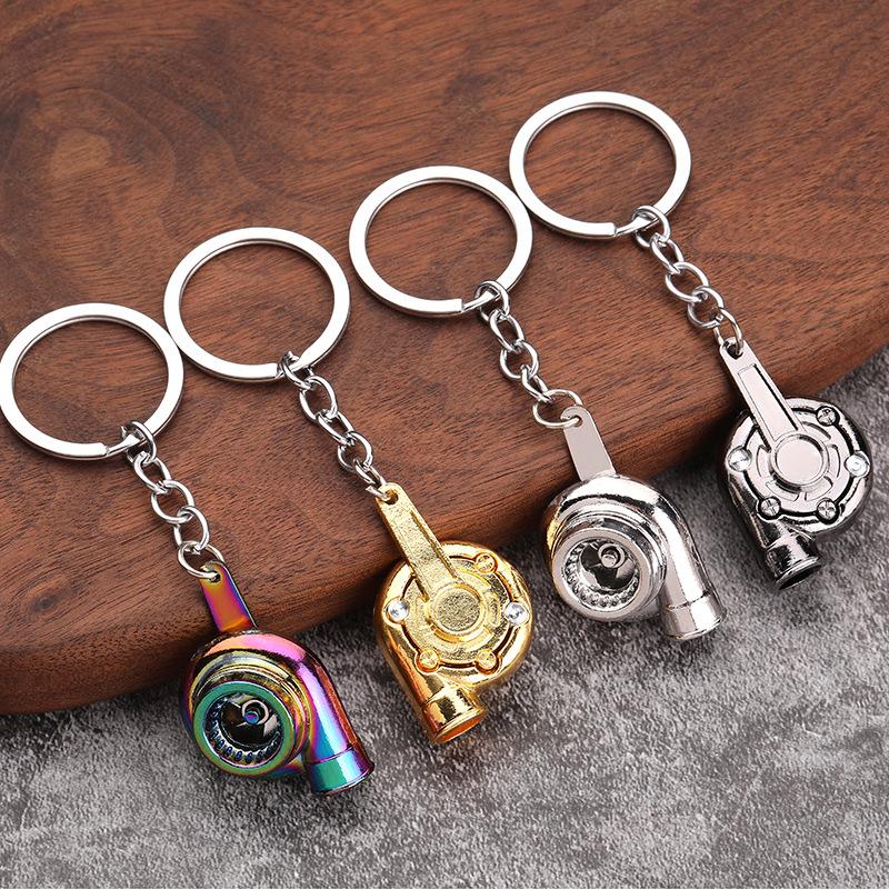 Móc Chìa Khóa Xe Hơi Sáng Tạo, Thời Trang Mới, Mặt Dây Chuyền Kim Loại Turbo, Bán Buôn Móc Khoá Móc Chìa Khoá Women Nhung 1
