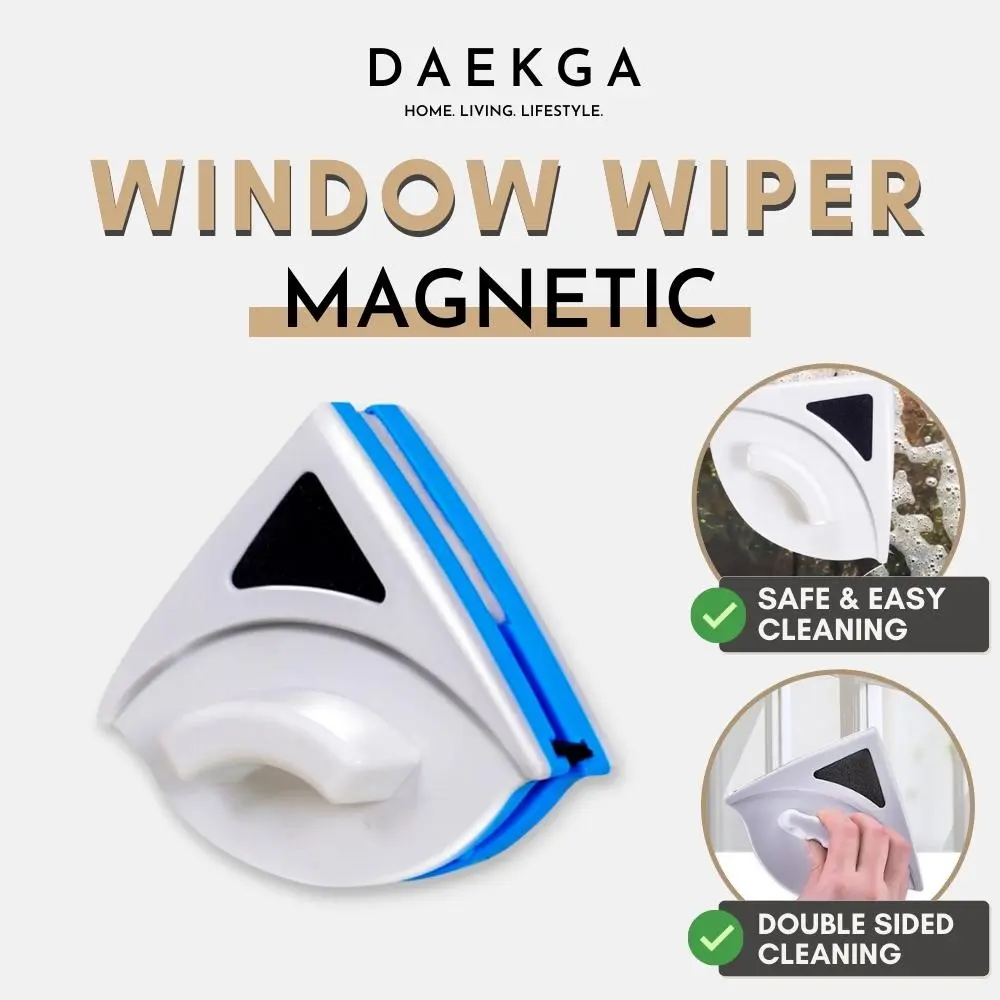 Magnetic Window Cleaner / Double-sided Magnetic Window Glass Cleaner / Glass Cleaner / Water Wiper Cleaning Tools Pack Sponge Rubber