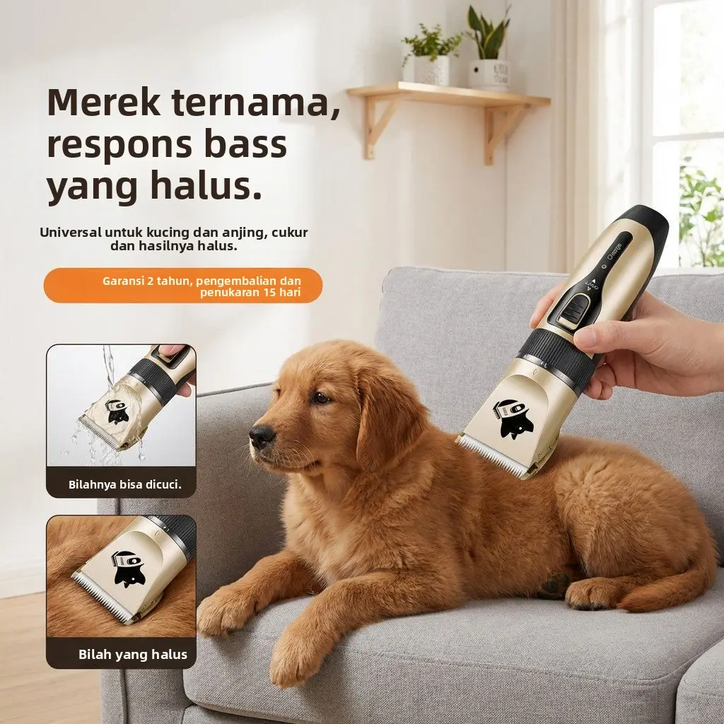 Pemangkas bulu anjing, alat pemotong bulu kucing dan anjing teddy elektrik, alat pemangkas bulu khusus, pemangkas bulu kaki, alat penyedot bulu.