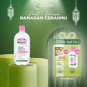 [READY STOCK] GARNIER Micellar Water Pink JUMBO Skin Care 700ml Skincare Cleansing - Pembersih Wajah & Make up untuk Kulit Sensitif Micellar Cleansing Water