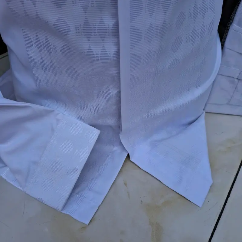 Kemko Premium Daffa Kemko Mewah Bordir Putih Katun Halus - Koko kemeja 2