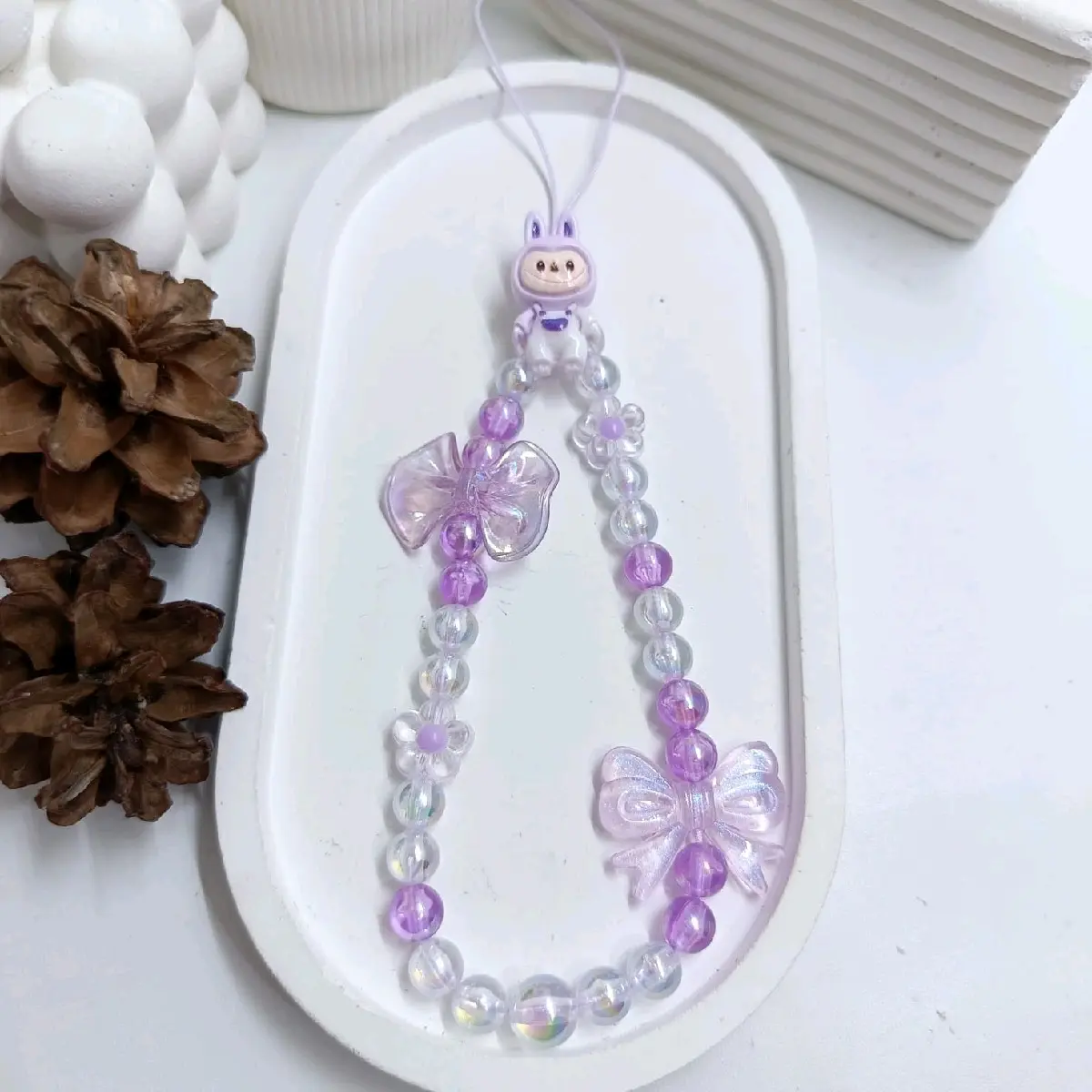 Strap Phone Labubu Tali Gantungan HP Karakter Labubu Strap HP Lanyard Aksesoris