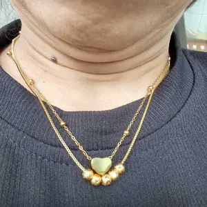 Satu Paket Kalung Permata Putih Satu Beserta Gelang, Anting dan Cincin