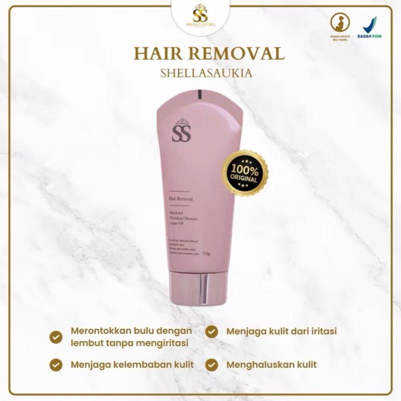 (READY ORI) PROMO Hair REMOVAL SSSKIN Cream Perontok Bulu ORIGINAL BPOM TIDAK SAKIT BPOM 2