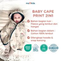 Gambar [MOTIF BARU] Malilkids Jaket Bayi Multifungsi Baby Cape Print 2in1 - Sunny Dino dari Malilkids Shop Kab. Bandung Barat 1 Tokopedia