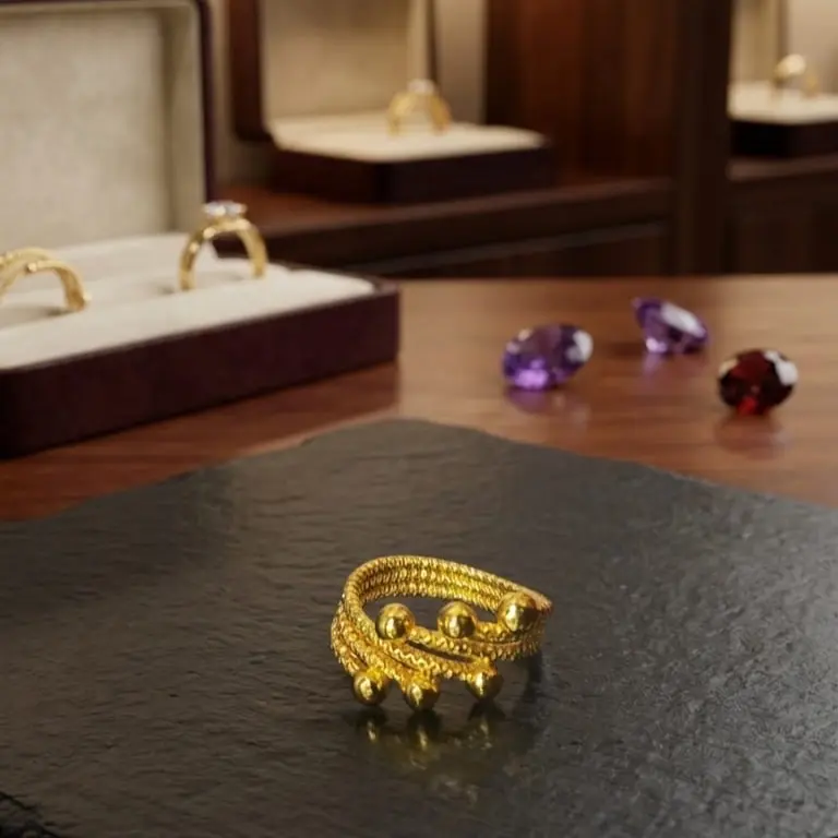 Promo Cincin Lilit Pentol Tintanium Elegan Tahan Lama Cantik