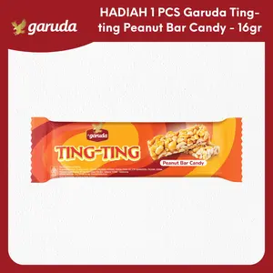 [HADIAH] GRATIS 1 PCS GARUDA TING-TING PEANUT BAR CANDY (16GR) - GRD