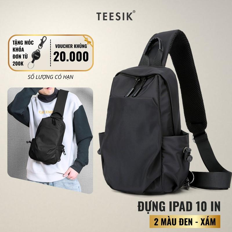  Túi đeo chéo nam đẹp TEE SIK túi nam đeo vai túi đeo chéo túi xách form balo 1 quai chống nước Bag túi đeo chéo vải dù TS24 