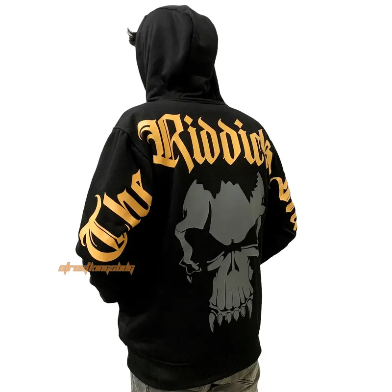HOODIE SKULS SHERPA Hoodie sherpa pria-wanita Fleece Tebal Sablon Jumper Distro Sweater Hitam 6