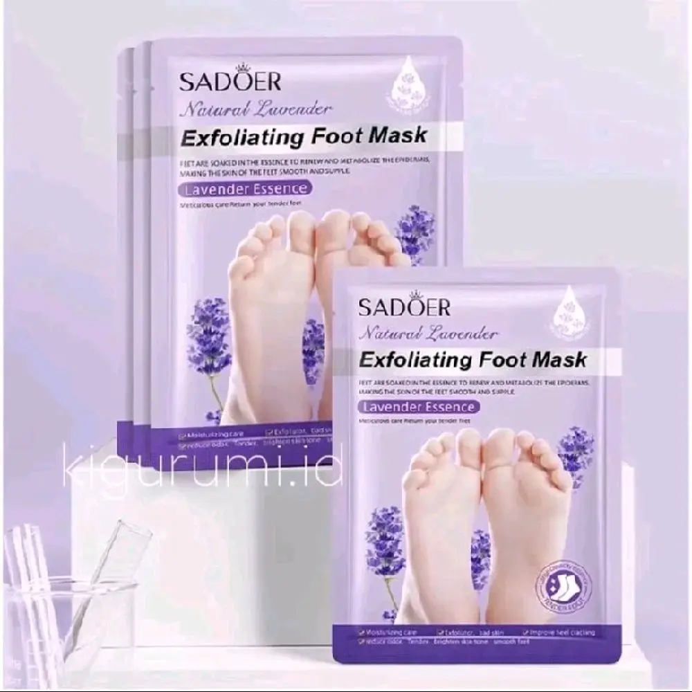 [PAKET HEMAT 3PCS]SADOER Foot Mask Masker Kaki Exfoliating Mask Lavende ... Pengiriman gratis