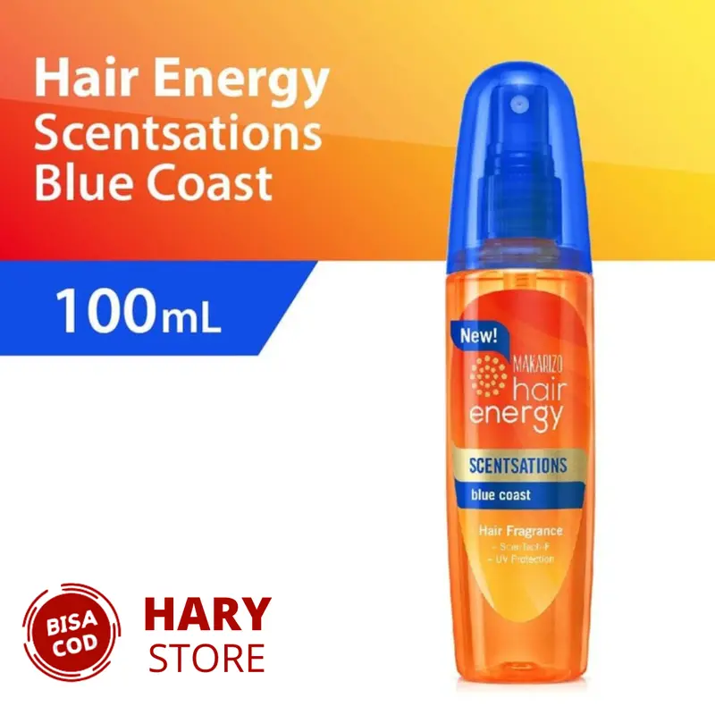 VITAMIN RAMBUT / PARFUM RAMBUT  WANGI - BPOM BY MAKARIZO -    Blue Coast 100 mL Bau 8