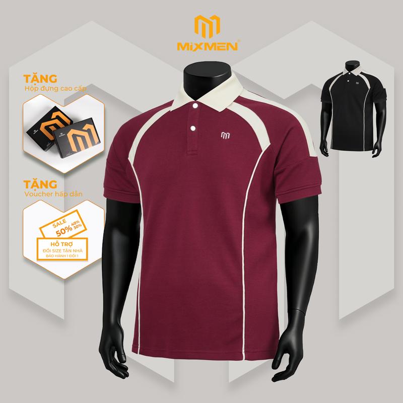 Áo Polo Nam Mixmen M614 Mix Form vải cá sấu cotton intelock Mặc Chuẩn Mỗi Ngày Thanh Lịch BigSize