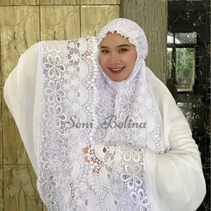 Mukena Hafidzah FULL Renda Dewasa Bahan Katun Mikro Premium Berkualitas dan Terpercaya
