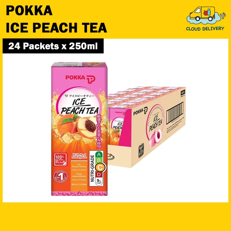 Pokka Ice Peach Tea Packet (24 x 250ml)