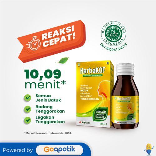 Gambar HERBAKOF SIRUP 100 ML BOTOL dari Apotek Azira Farma by GoApotik Kab. Bogor Tokopedia