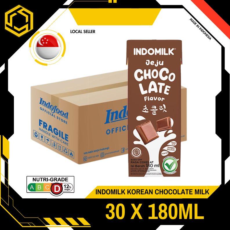INDOMILK Korean Chocolate Milk 180ML X 30 (TETRA) 1