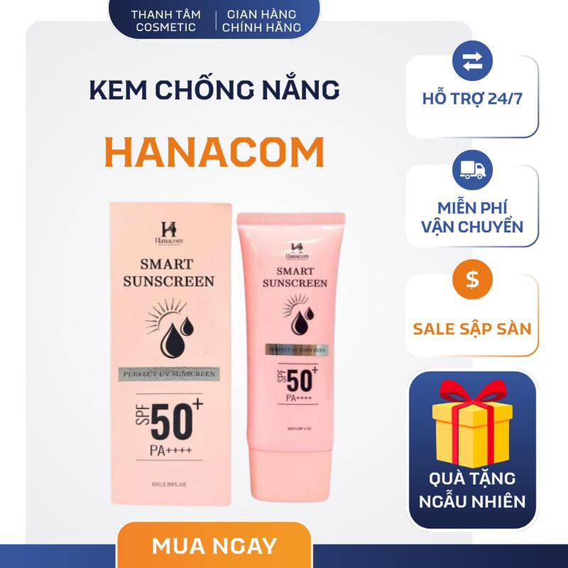 Kem Chống Nắng Hanacom Skincare Sunscreen Bảo Vệ Da Dưới Ánh Nắng Mặt Trời 65g SPF 50+ Chống Nắng Phổ Rộng Nữ