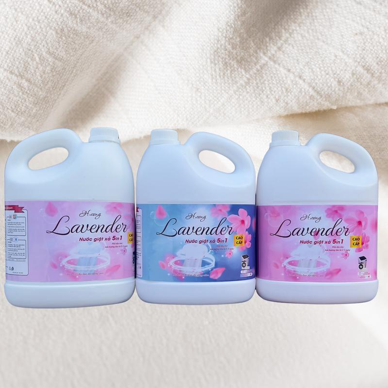 [ COMBO 7 CAN ] Nước Giặt Xả Lavender, dung tích 1700ML/CAN. Nước Giặt Siêu Đậm Đặc, Siêu Thơm, Combo siêu tiết kiệm. 4
