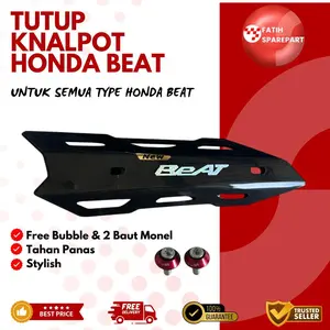 COVER KNALPOT BEAT  TAMENG KNALPOT BEAT  TUTUP KNALPOT BEAT UNIVERSAL BEAT KARBU BEAT FI BEAT ESP Motorcycle