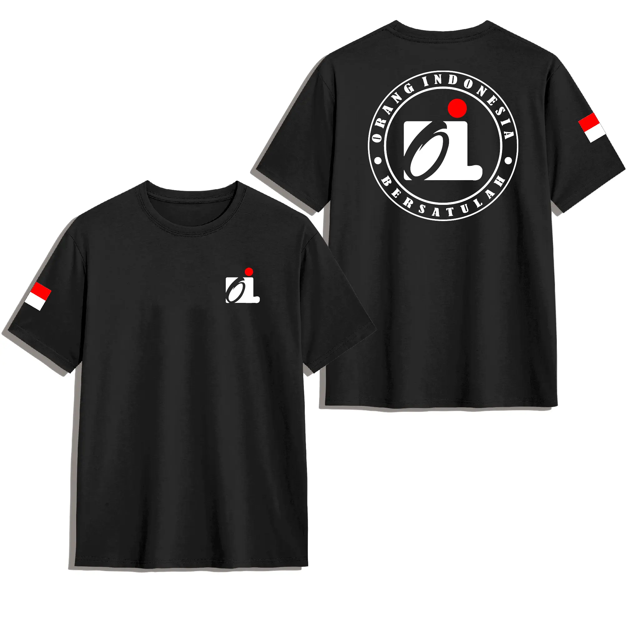 KAOS OI ORANG INDONESIA BERSATULAH//KATUN COMBED 30S PREMIUM