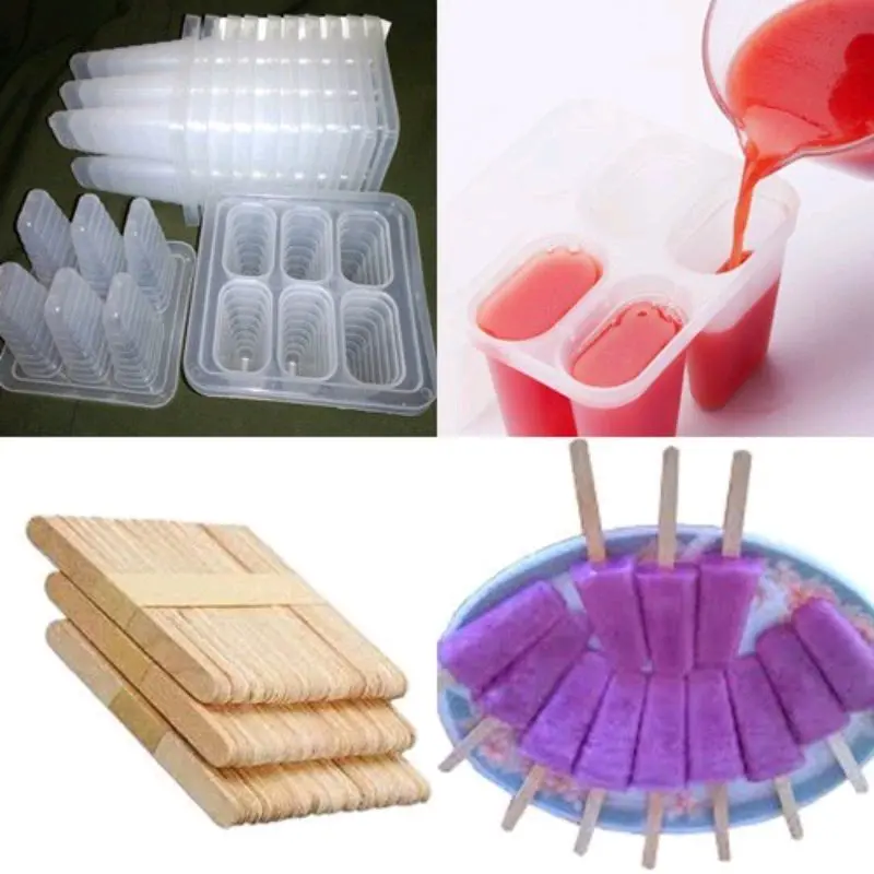 Cetakan Es Lilin Cetak Es Krim Stick / Cetakan Es Lolipop Jelly Agar