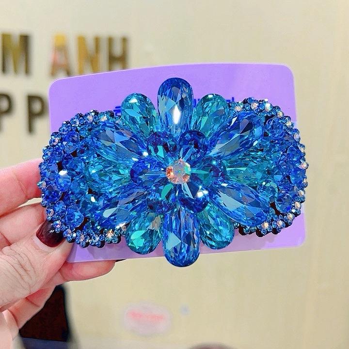  Kẹp Tóc Vừa Tóc Nhiều Pha Lê Cao Cấp Đá Ý Bền Màu Sang Trọng Phụ Kiện tóc nữ 